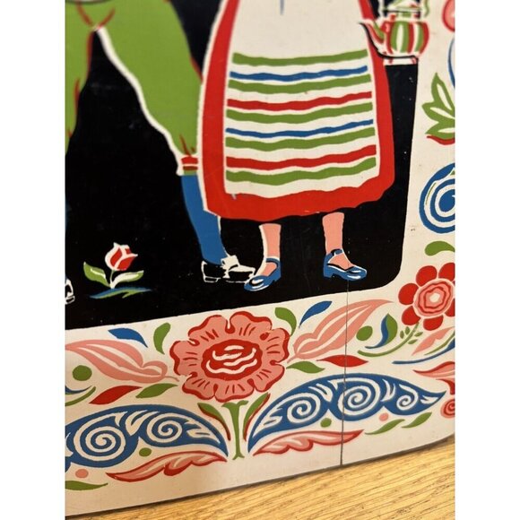 Vintage Swedish Scandinavian Design Cutting Board 16x8" - Picture 7 of 10